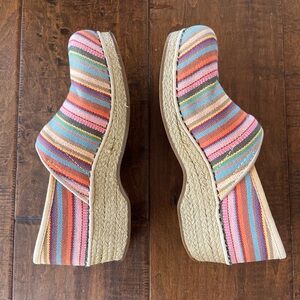 Dansko vegan espadrille style slip on clogs EU40